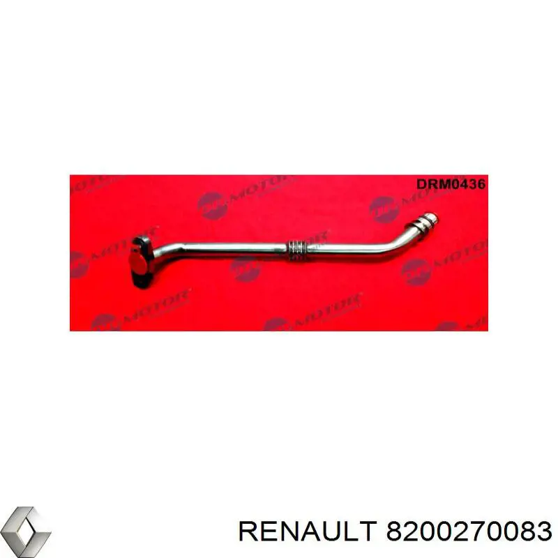 Comprar 8200270083 Renault (RVI) Tubo de drenaje de aceite de turbocompresor