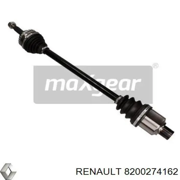 Semieje delantero derecho 8200274162 Renault (RVI)