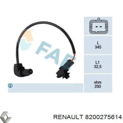 8200275614 Renault (RVI) sensor de cigüeñal
