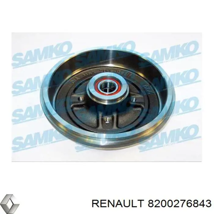8200276843 Renault (RVI) freno de tambor trasero