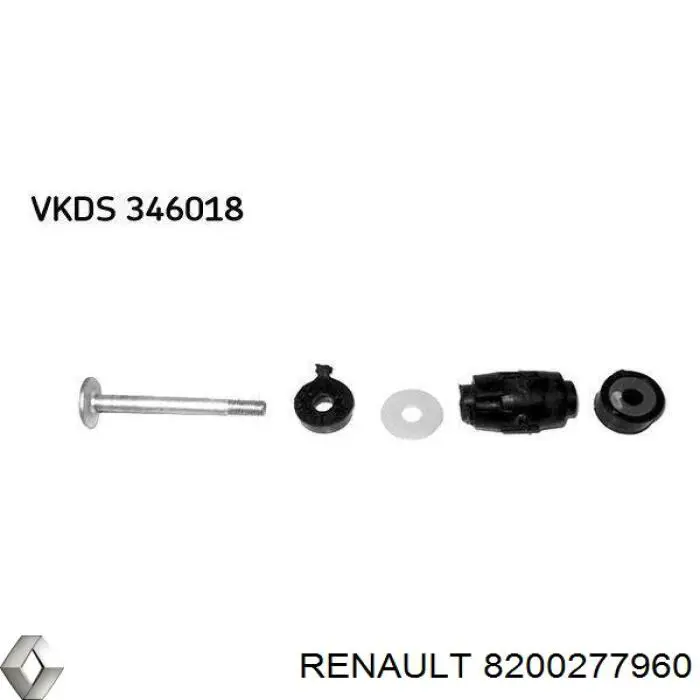 Bieleta estabilizadora delantera 8200277960 Renault (RVI)