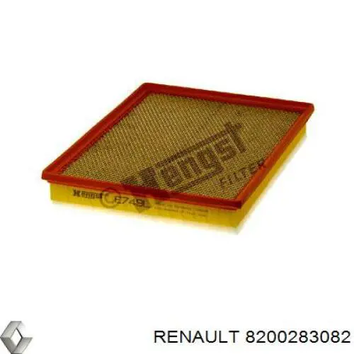 8200283082 Renault (RVI) filtro de aire