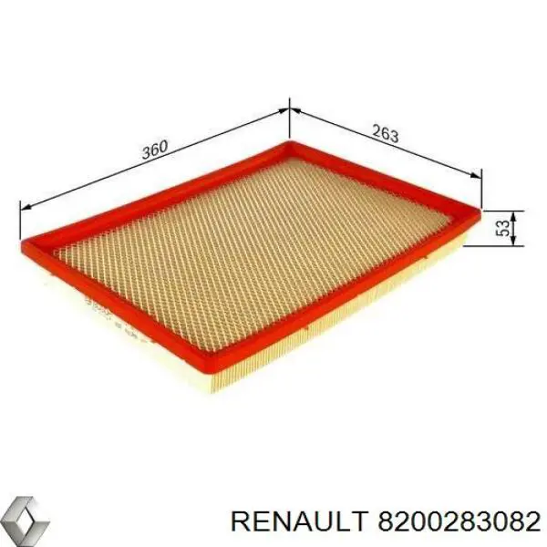 El filtro de aire Renault (RVI) 8200283082 precio, desde 16,69 EUR