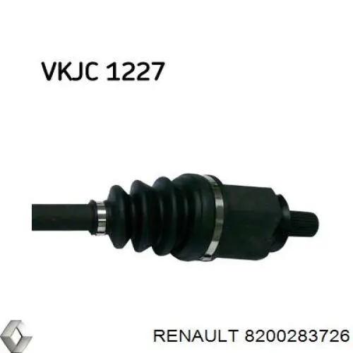 8200283726 Renault (RVI) árbol de transmisión delantero izquierdo