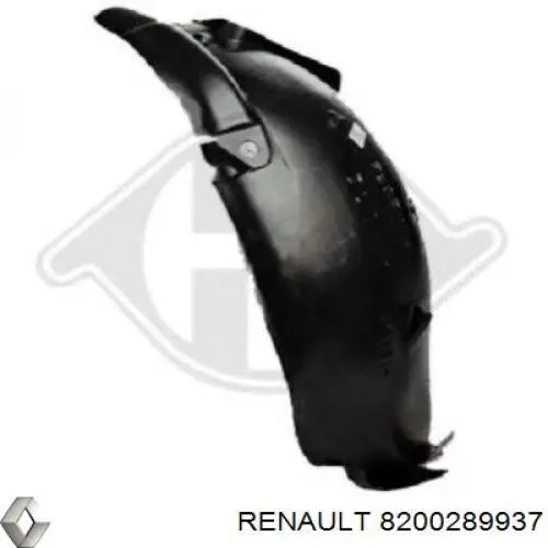 8200289937 Renault (RVI) guardabarros interior, aleta delantera, derecho delantero