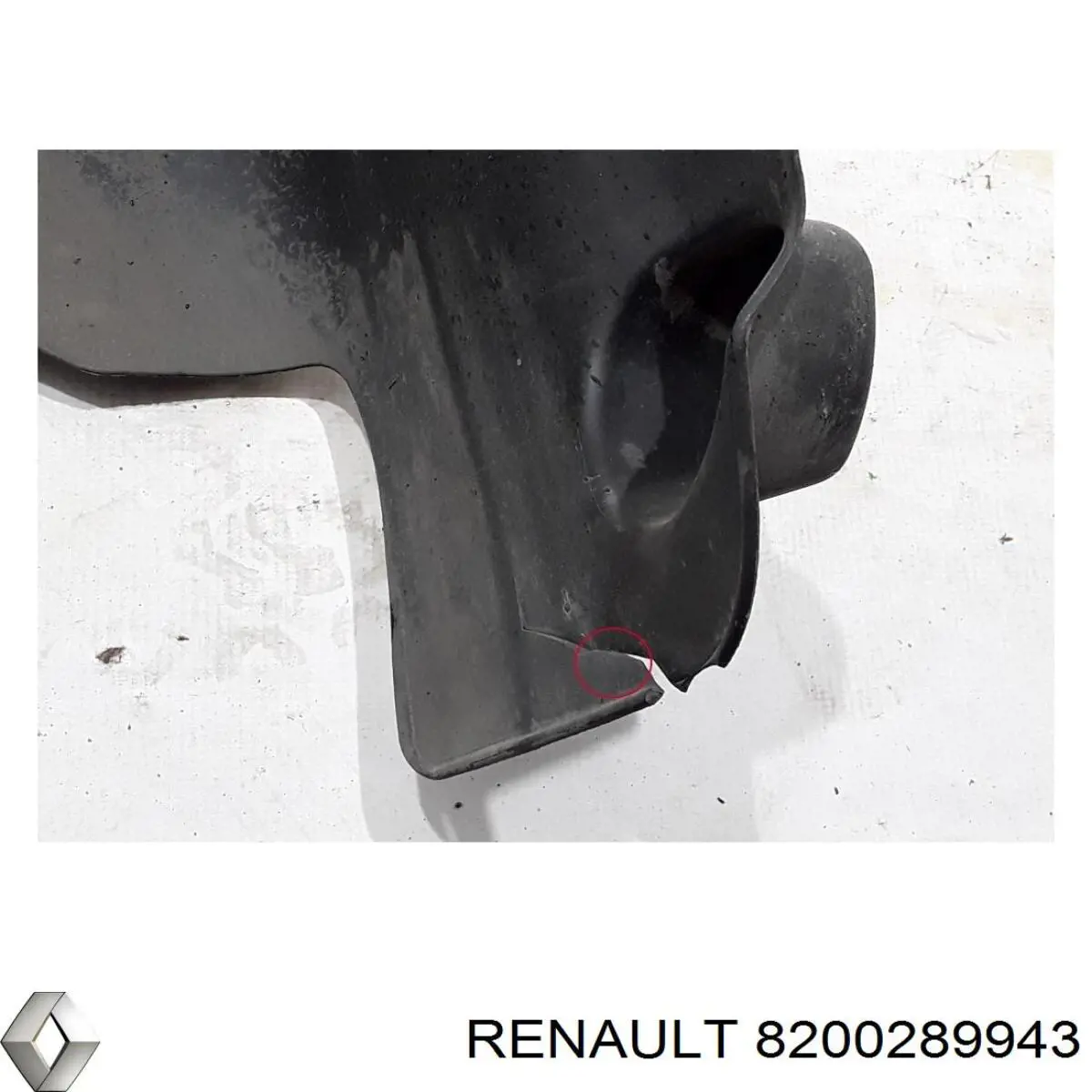 Guardabarros interior, aleta trasera, derecho para Renault Clio (BR01, CR01)