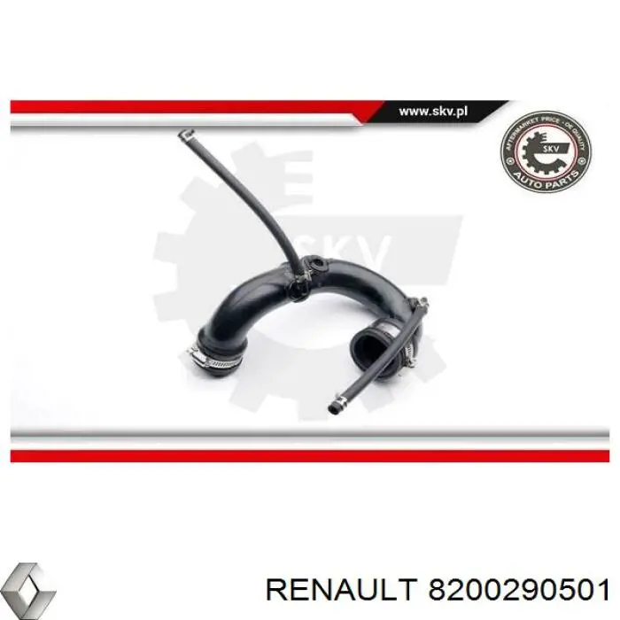 8200290501 Renault (RVI) Tubo de salida de aire del turbocompresor
