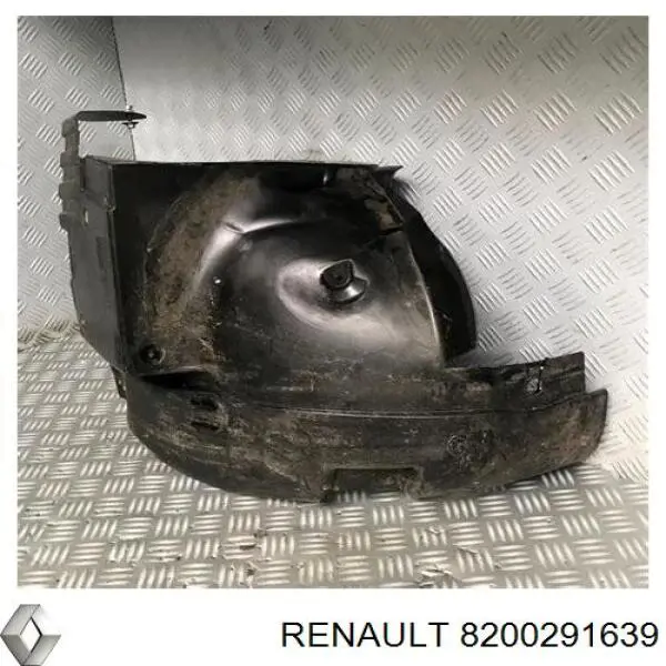 8200291639 Renault (RVI) guardabarros interior, aleta delantera, derecho trasero