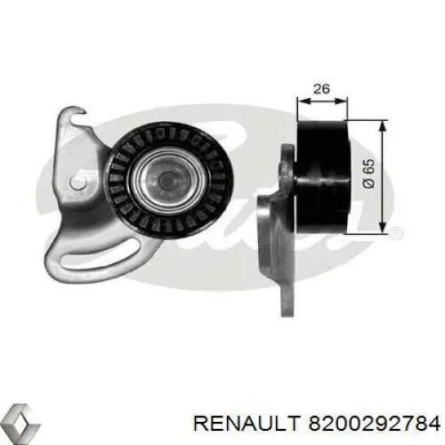 Rodillo tensor correa poli V Renault (RVI) 8200292784 precio, desde 37,80 EUR