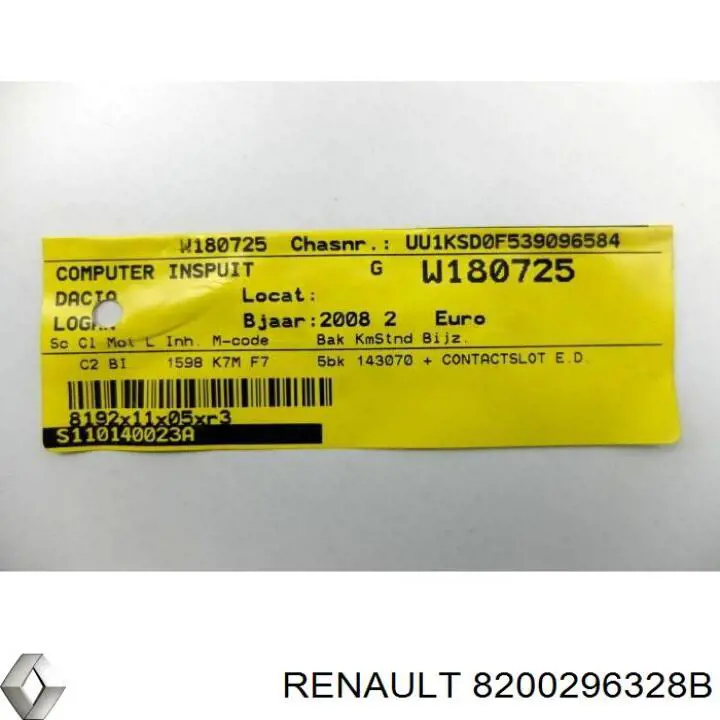 8200296328B Renault (RVI)