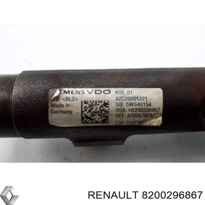 Rampa de combustible 8200296867 Renault (RVI)