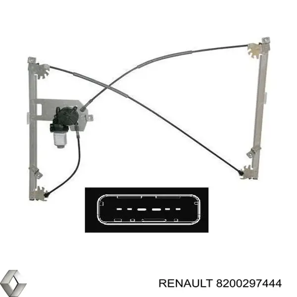 8200297444 Renault (RVI) Mecanismo levanta, puerta delantera derecha
