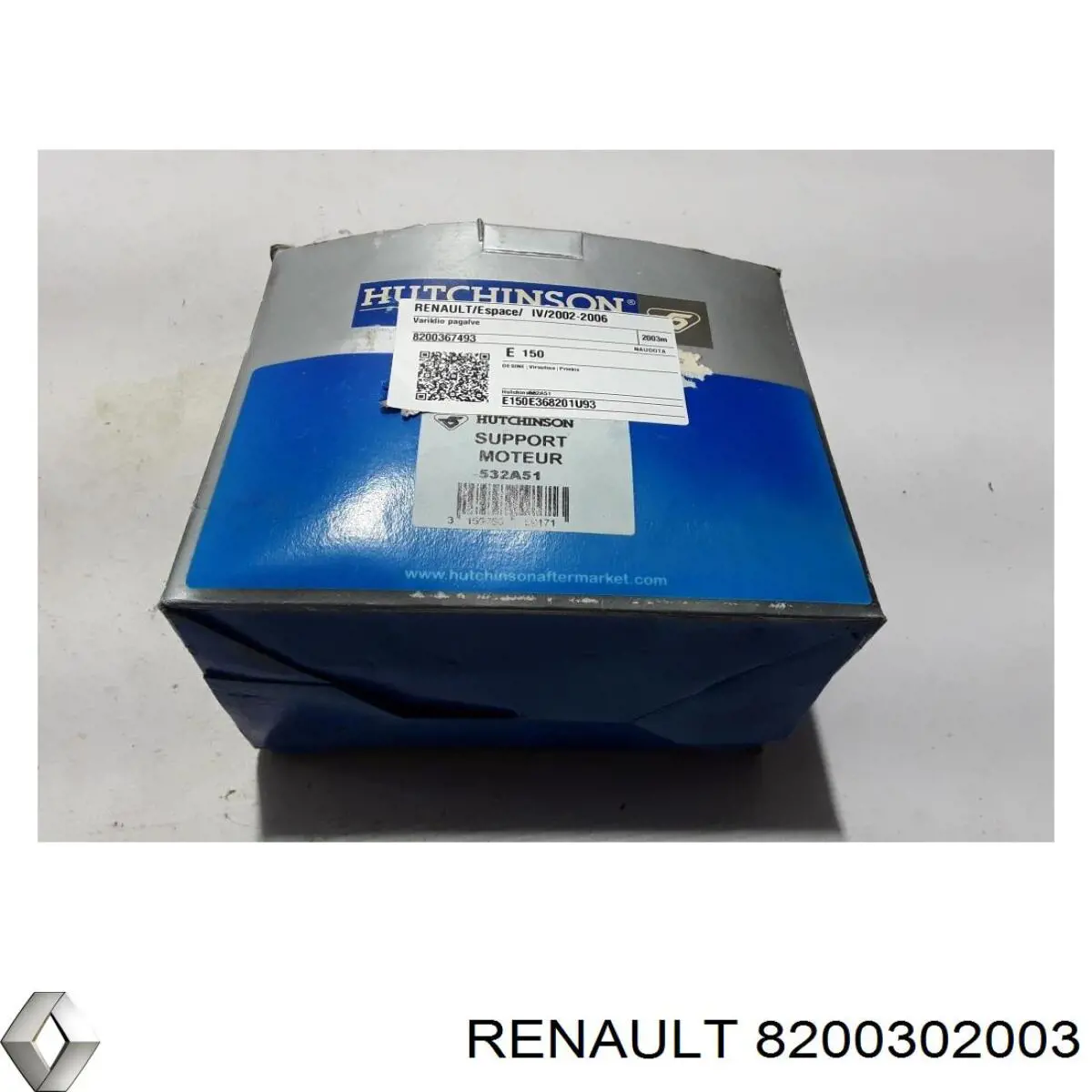 Soporte derecho del motor 8200367493 Renault (RVI)
