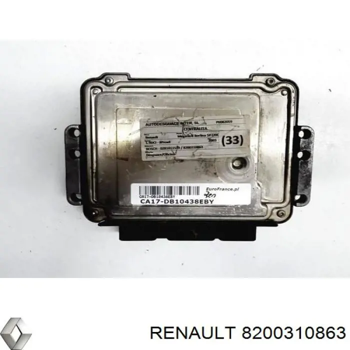 Centralina Del Motor / Modulo De control Del Motor (ecu) RENAULT 8200310863