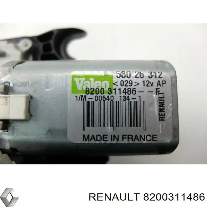 Comprar 8200311486 Renault (RVI) Motor limpiaparabrisas, trasera