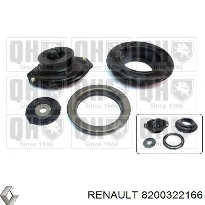 Soporte del amortiguador delantero Renault (RVI) 8200322166 precio, desde 57,78 EUR