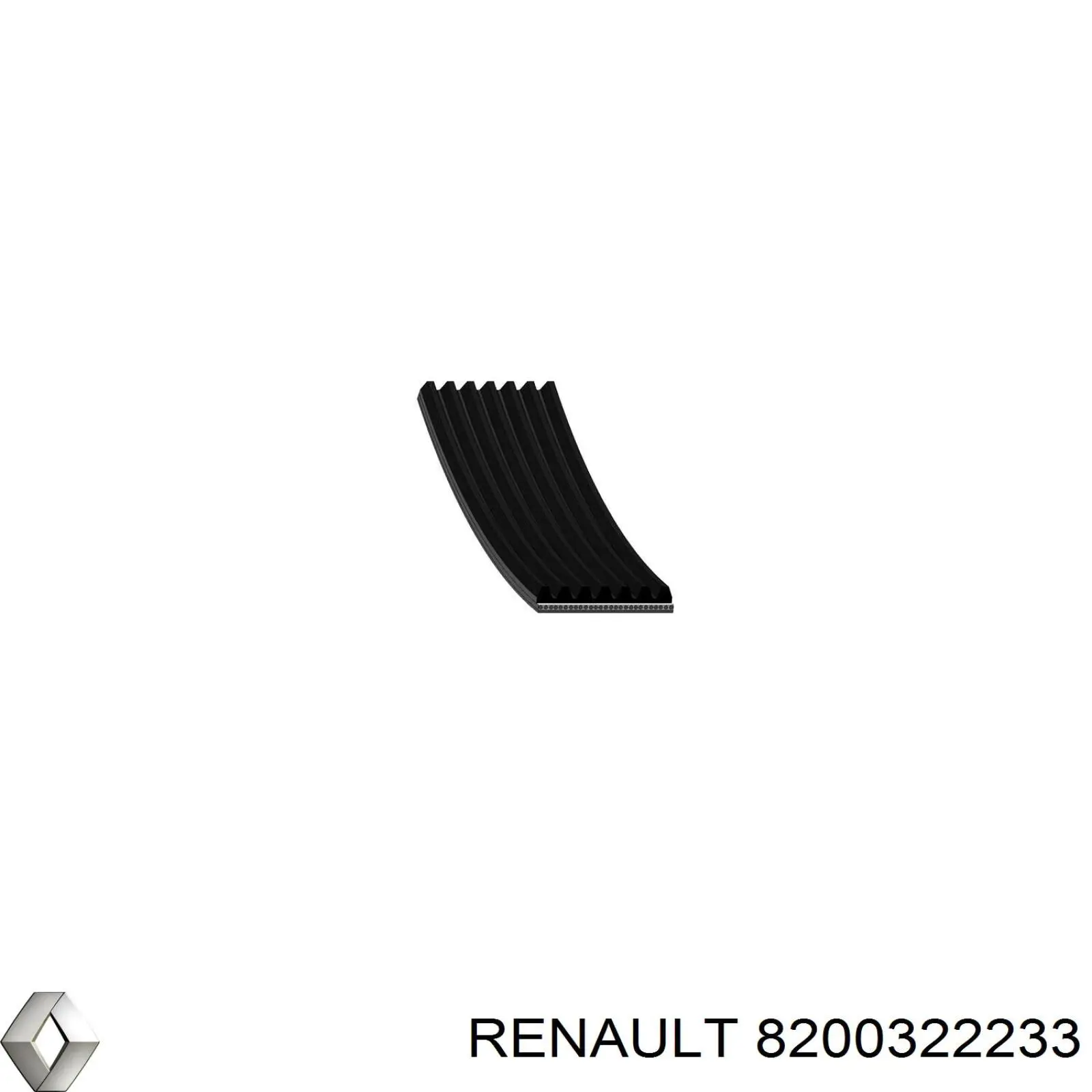 8200322233 Renault (RVI) correa trapezoidal
