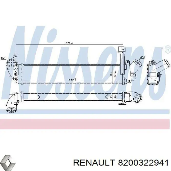Comprar 8200322941 Renault (RVI) Turbo intercooler