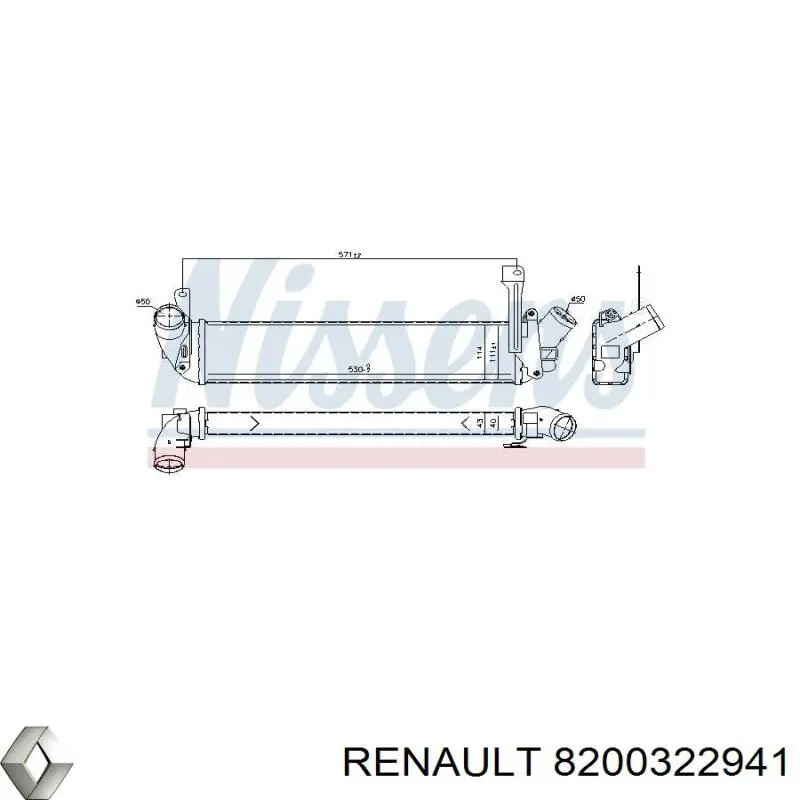 Comprar 8200732384 Renault (RVI) Turbo intercooler