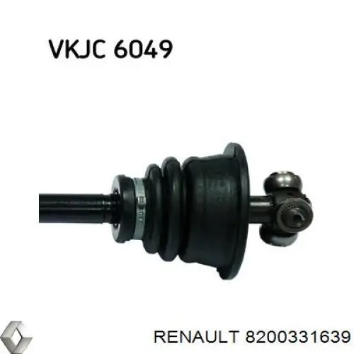 Semieje delantero izquierdo Renault (RVI) 8200331639