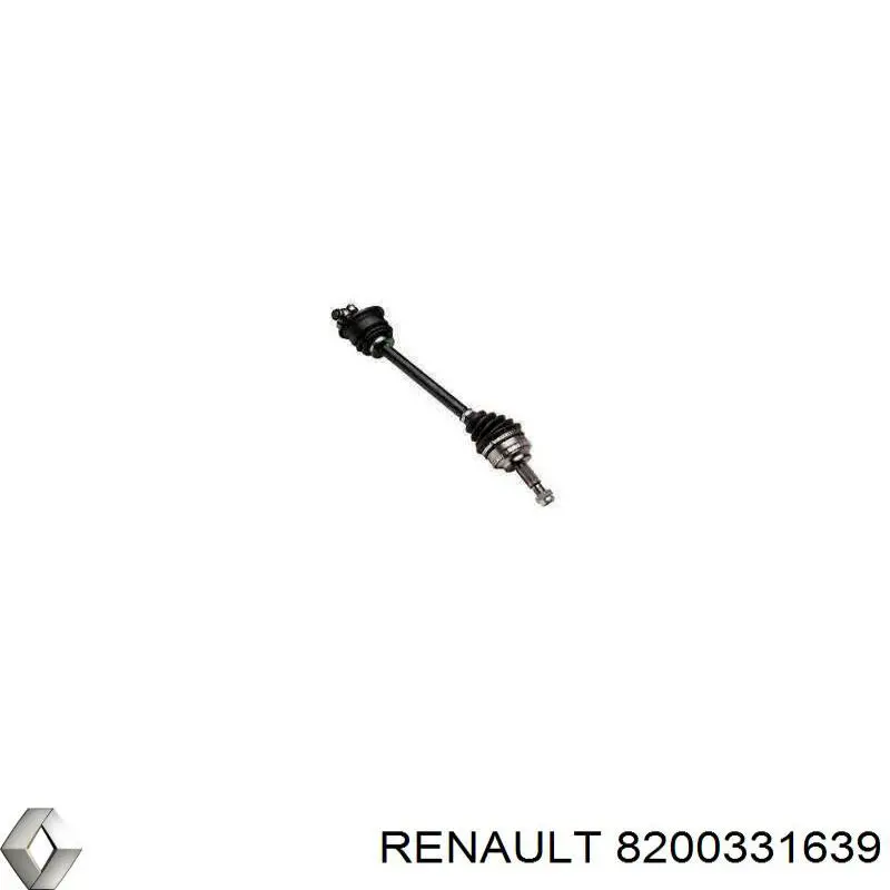 Semieje delantero izquierdo 8200331639 Renault (RVI)