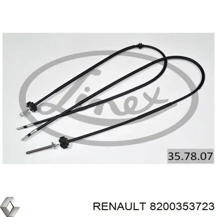 Cable de freno de mano trasero derecho/izquierdo para Renault Espace (JK0)