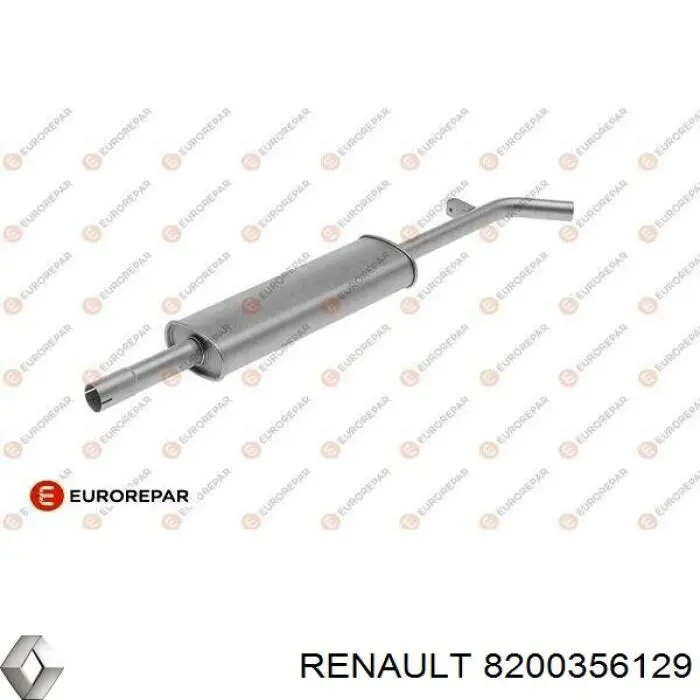 Silenciador del medio Renault Modus (JP0)