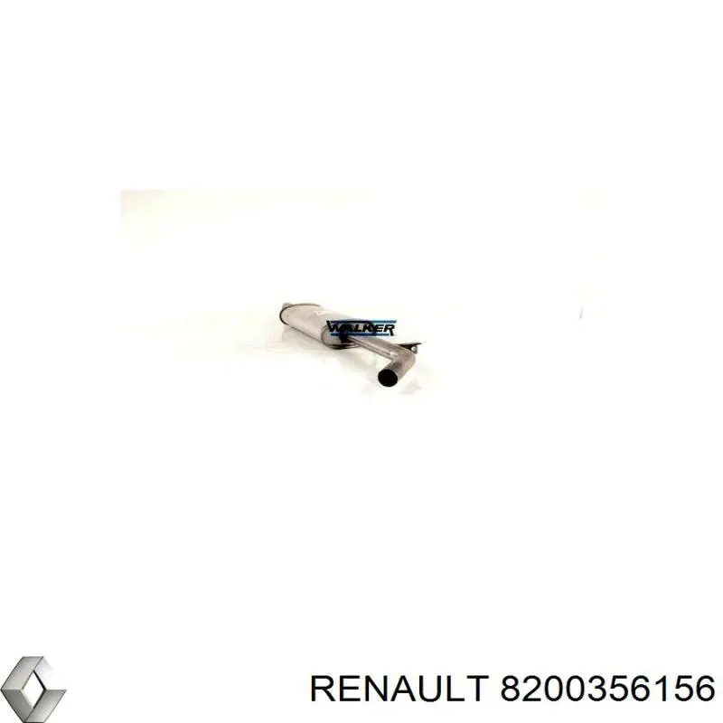 8200356156 Renault (RVI) silenciador posterior