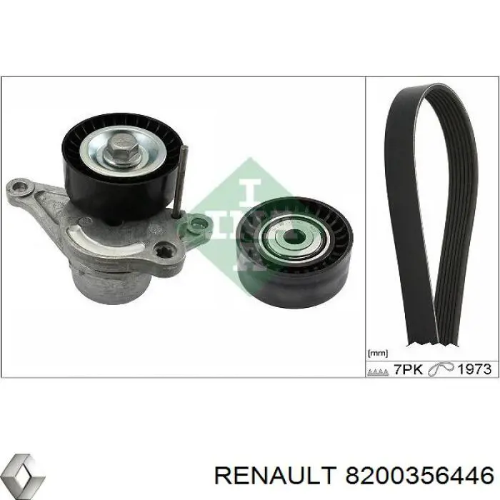Correa de transmisión trapezoidal Renault (RVI) 8200356446 precio, desde 39,26 EUR