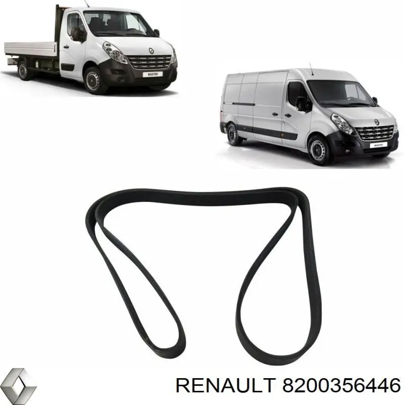 8200356446 Renault (RVI) correa trapezoidal