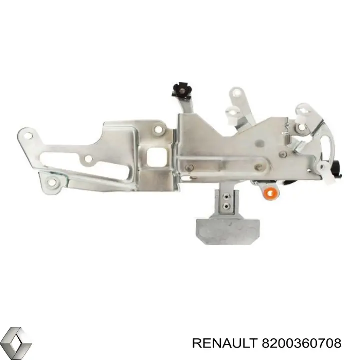 Cerradura de puerta lateral corrediza derecha 8200360708 Renault (RVI)
