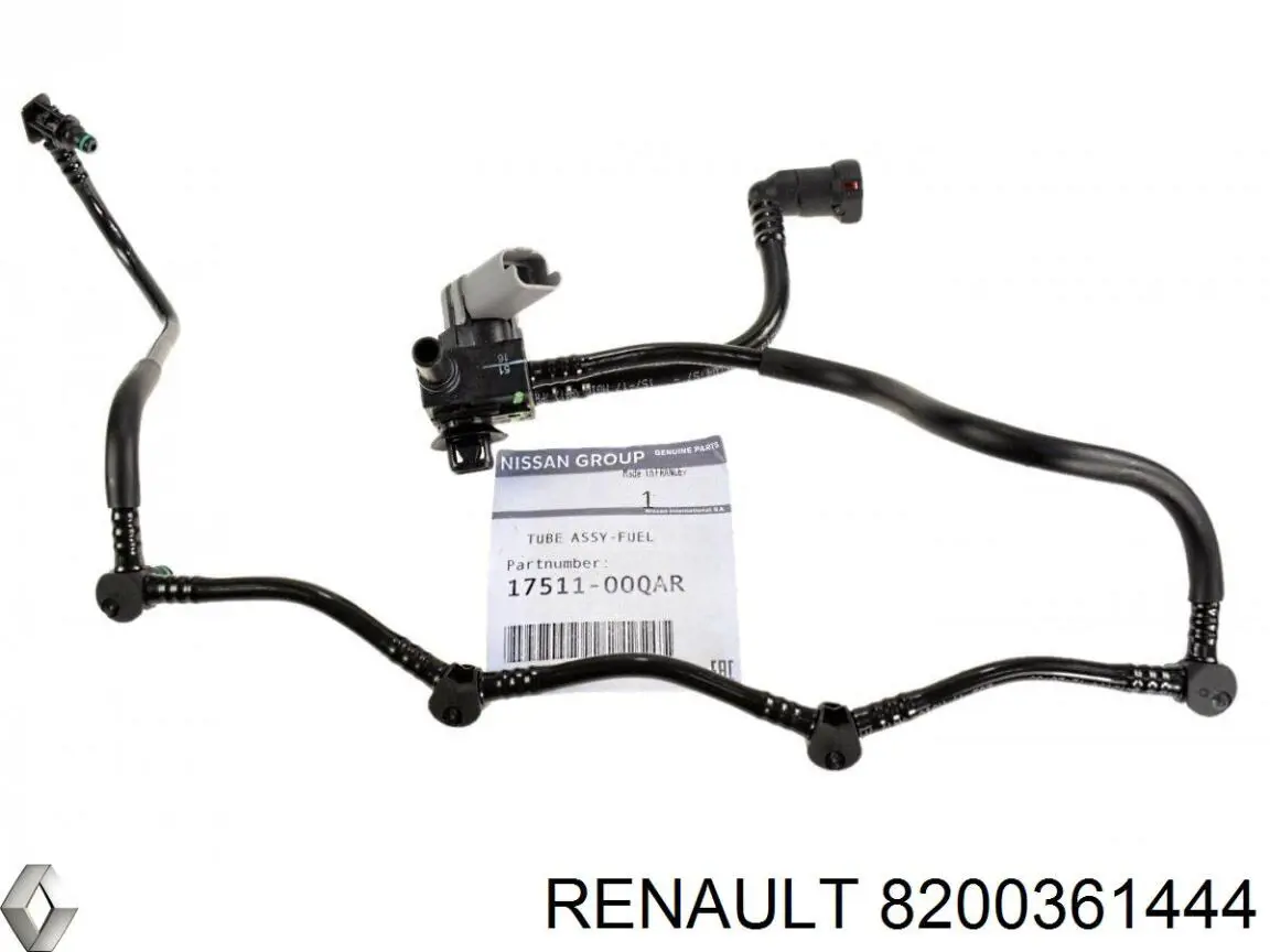 Comprar 8200361444 Renault (RVI) Tubería de retorno de combustible de los inyectores