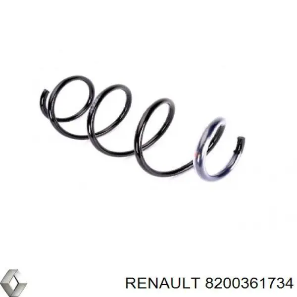 Muelle delantero 8200361734 Renault (RVI)