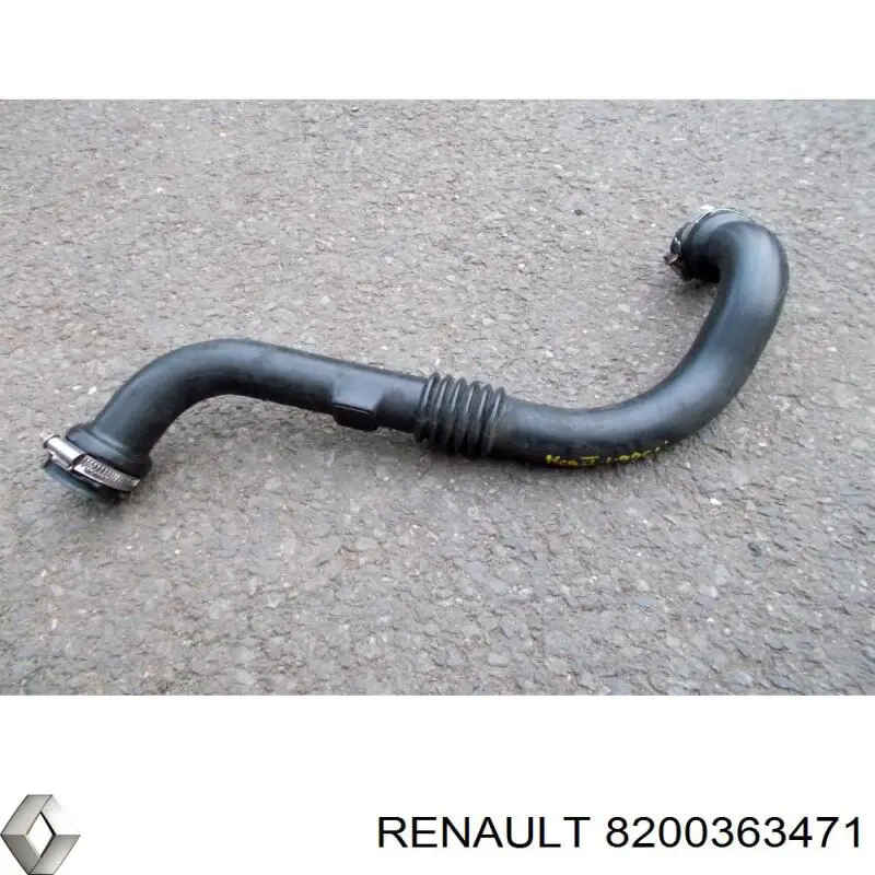 8200363471 Renault (RVI) tubo flexible de aire de sobrealimentación derecho