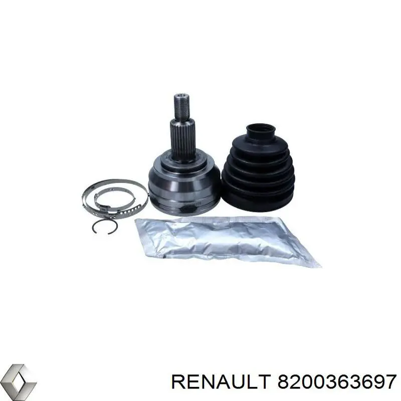 8200363697 Renault (RVI) árbol de transmisión delantero derecho