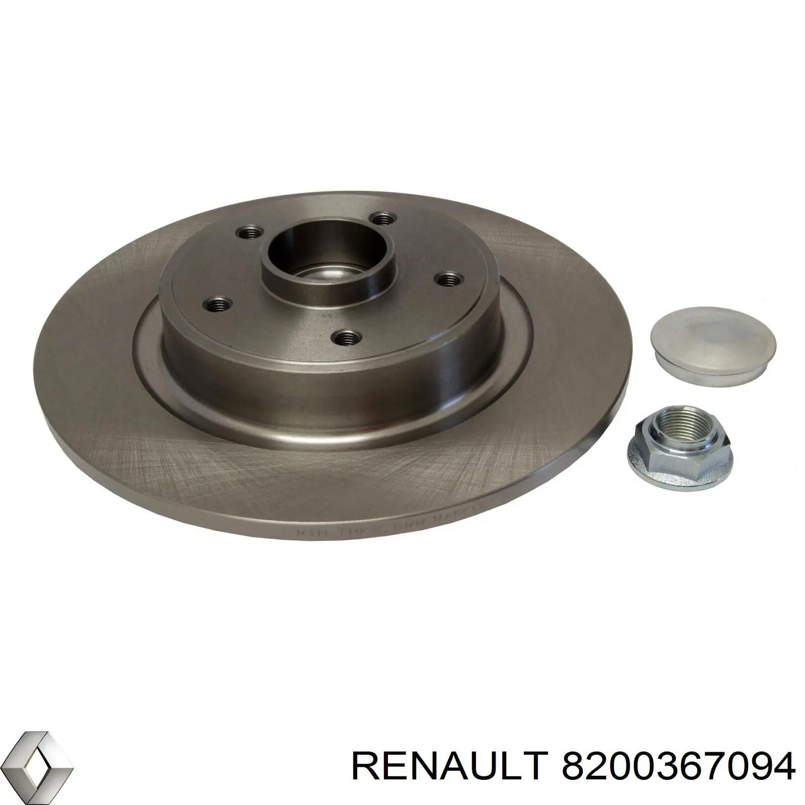 8200367094 Renault (RVI) disco de freno trasero