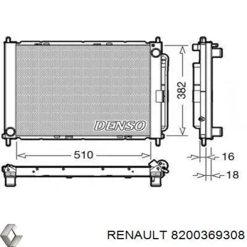 8200369308 Renault (RVI) condensador aire acondicionado