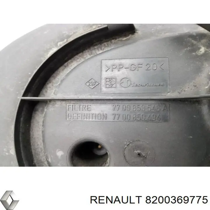 Caja del filtro de aire Renault (RVI) 8200369775 precio, desde 40,66 EUR