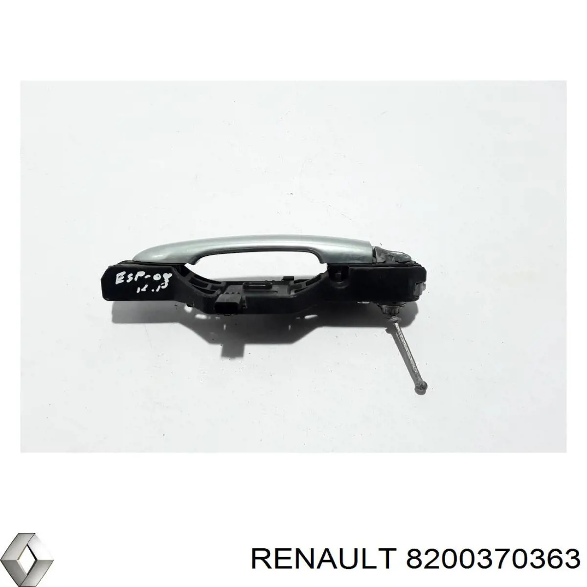 8200370363 Renault (RVI) Soporte de manija exterior de puerta trasera izquierda