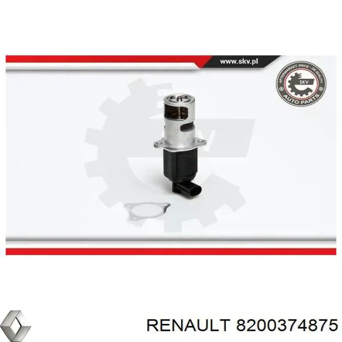 8200374875 Renault (RVI) válvula egr