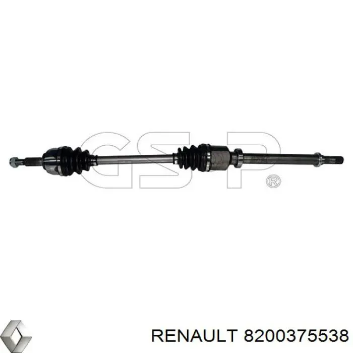 8200375538 Renault (RVI) árbol de transmisión delantero derecho