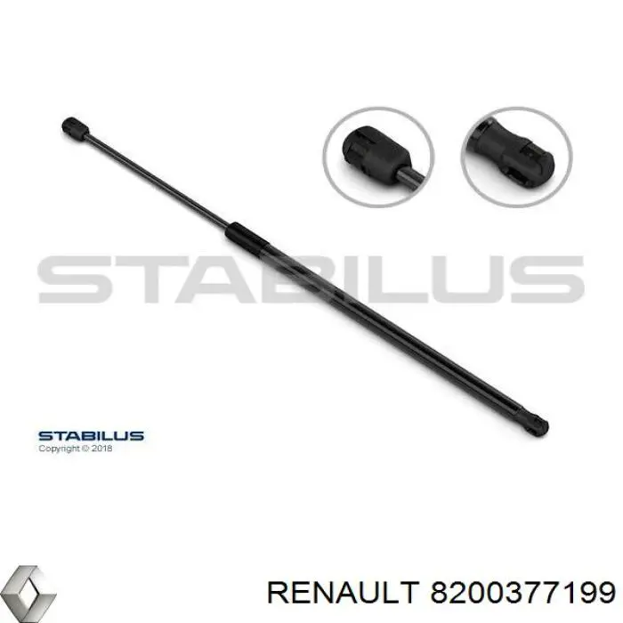 Comprar 8200377199 Renault (RVI) Amortiguador de puerta trasera