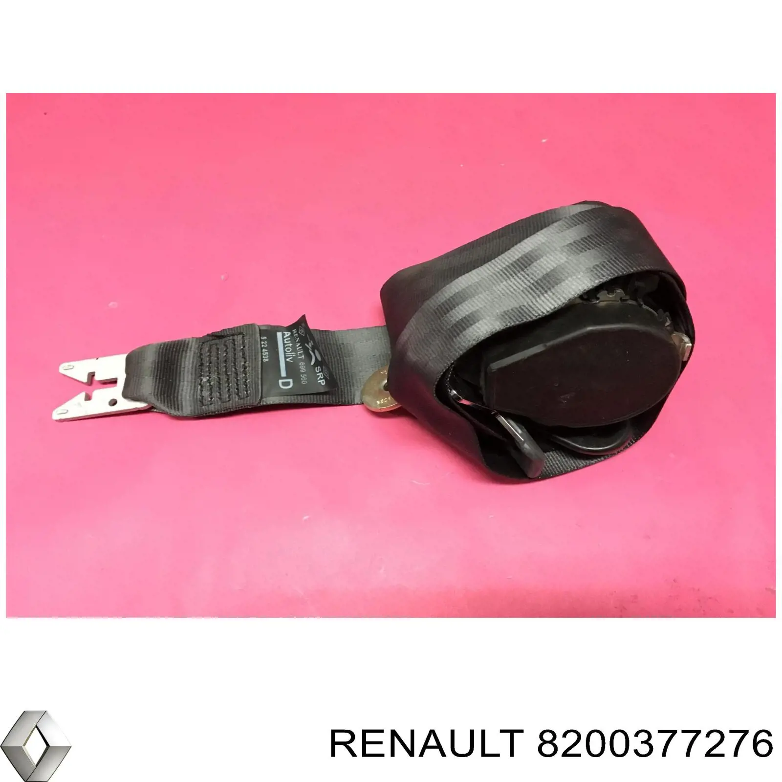 Cinturón de seguridad delantero derecho para Renault Megane (KM0)