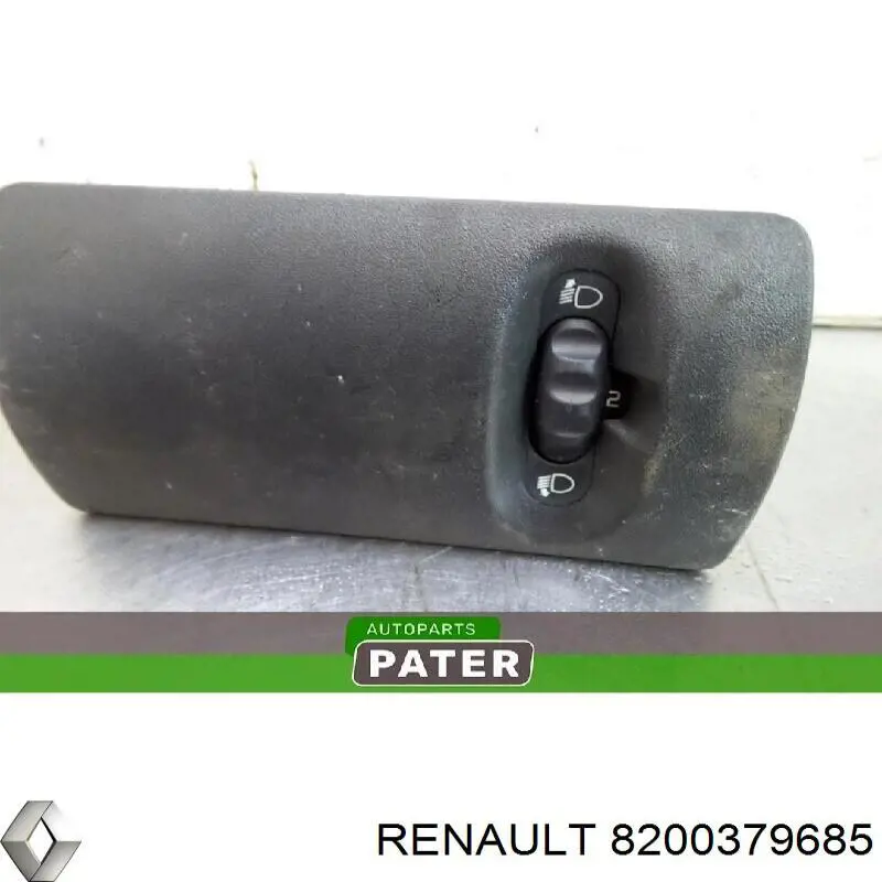 Botón de elemento de regulación, regulación del alcance de faros Renault (RVI) 8200379685