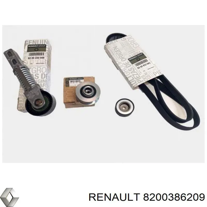 Polea de cigüeñal 8200386209 Renault (RVI)