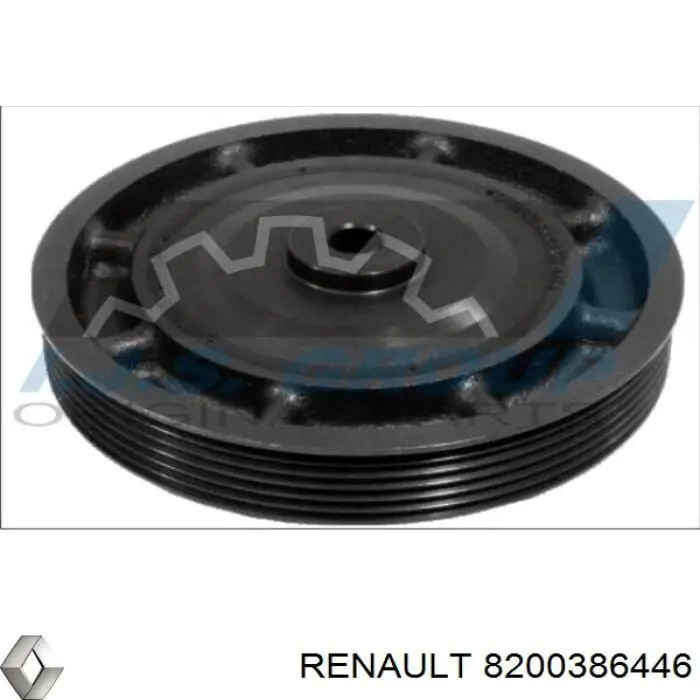 8200386446 Renault (RVI) polea de cigüeñal