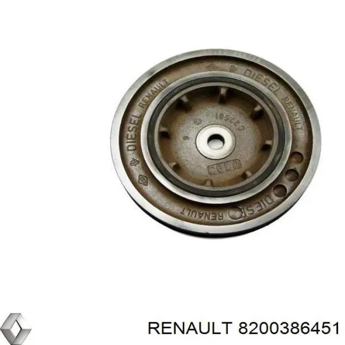 8200386451 Renault (RVI) polea de cigüeñal