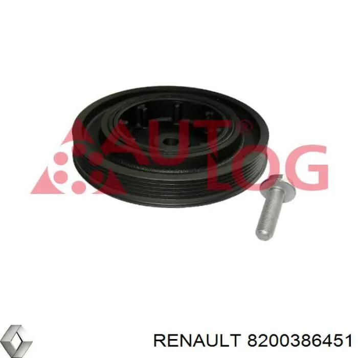 Comprar 8200386451 Renault (RVI) La polea del cigüeñal