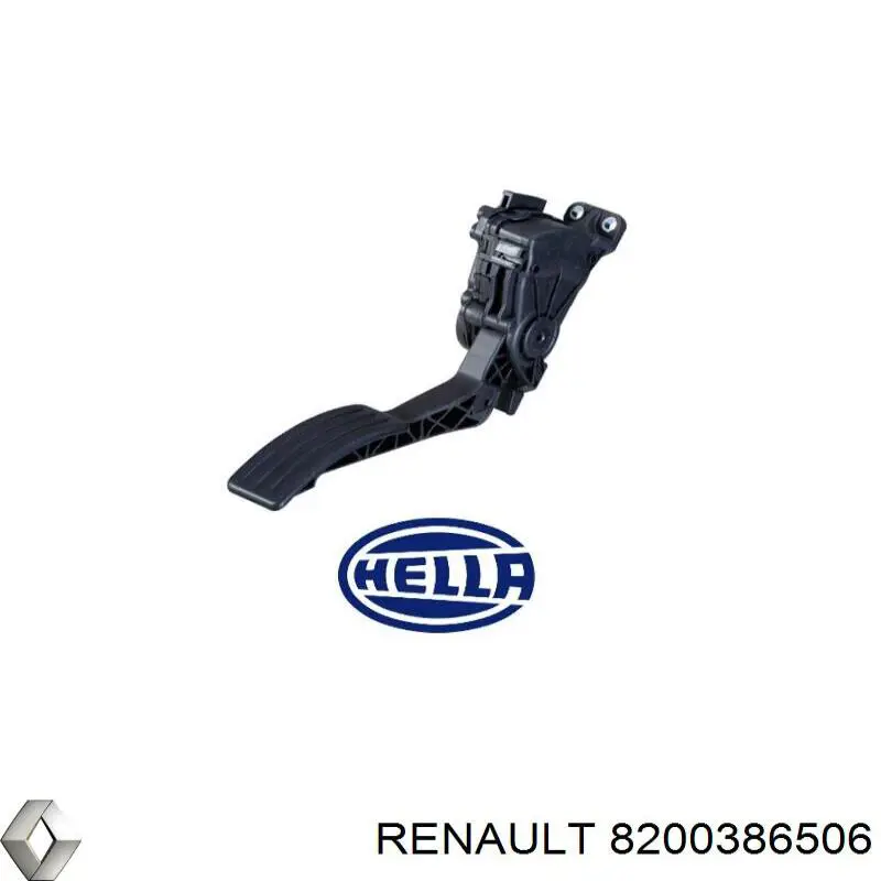 8200386506 Renault (RVI) pedal de acelerador