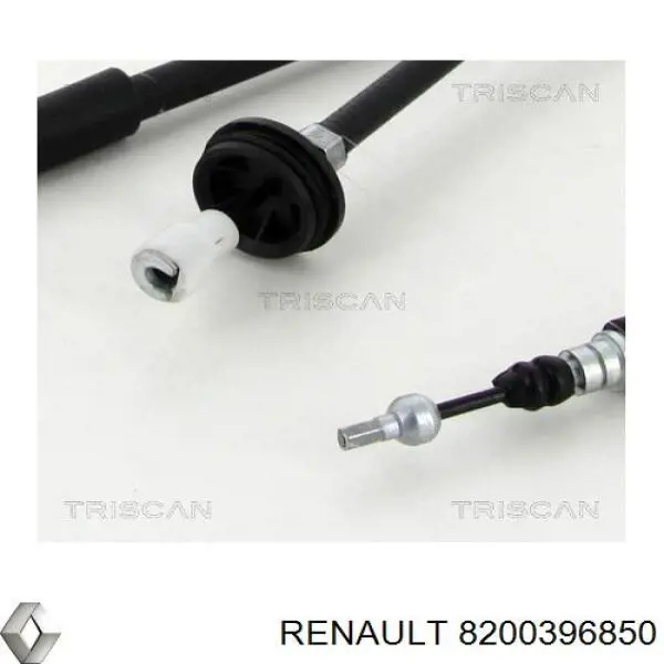 Cable de freno de mano trasero derecho/izquierdo 8200396850 Renault (RVI)
